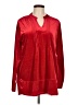 Collections etc. Red Long Sleeve Blouse Size L - photo 1