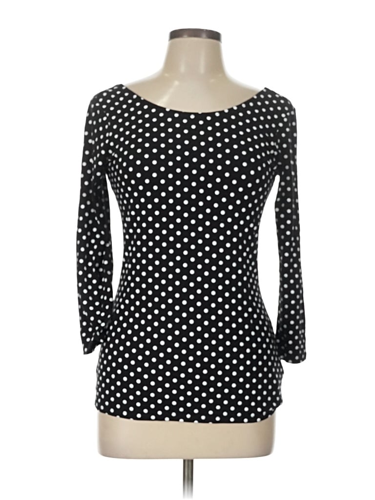 Pre-owned Guess 3/4 Sleeve T-shirt In Black