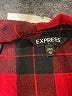 Express Outlet 100% Cotton Plaid Red Long Sleeve Button-Down Shirt Size XS - photo 7