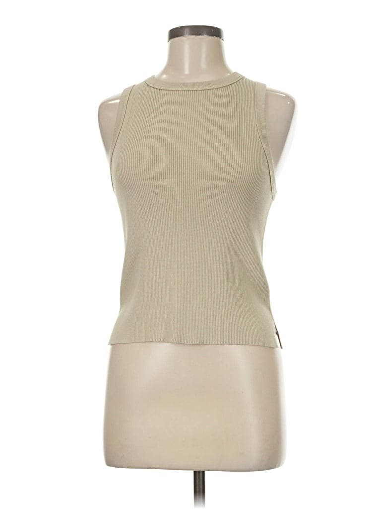 Pre-owned Massimo Dutti Sleeveless T-shirt In Brown
