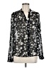 CAbi 100% Polyester Floral Black Long Sleeve Blouse Size M - photo 1