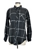 Maurices 100% Cotton Plaid Gray Long Sleeve Button-Down Shirt Size M - photo 1