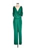 Vanessa Williams Solid Green Jumpsuit Size L - photo 1