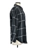 Maurices 100% Cotton Plaid Gray Long Sleeve Button-Down Shirt Size M - photo 4
