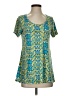 Lularoe Teal Short Sleeve Blouse Size XS - photo 1