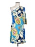 Narcisa Lang Paisley Blue Cocktail Dress Size 4 - photo 1