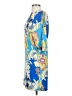 Narcisa Lang Paisley Blue Cocktail Dress Size 4 - photo 5