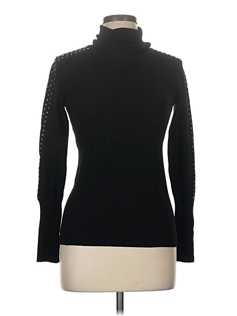 Pre-owned Vila Milano Turtleneck Sweater In Black