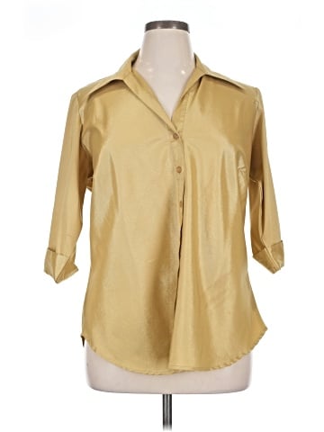 Studio C 3/4 Sleeve Button-Down Shirt (view 1)