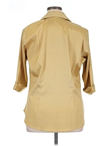 Studio C 3/4 Sleeve Button-Down Shirt (view 2)