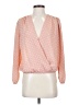 Elodie 100% Polyester Pink Long Sleeve Blouse Size S - photo 1
