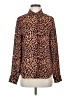 Scotch & Soda 100% Polyester Animal Print Brown Long Sleeve Blouse Size S - photo 1