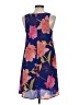 Everly 100% Polyester Print Blue Casual Dress Size S - photo 2