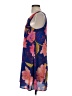 Everly 100% Polyester Print Blue Casual Dress Size S - photo 5