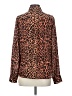 Scotch & Soda 100% Polyester Animal Print Brown Long Sleeve Blouse Size S - photo 2