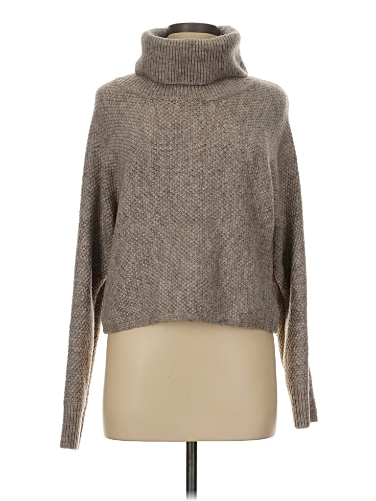 Pre-owned Hippie Rose Turtleneck Sweater In Brown