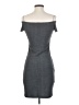 Express Solid Gray Casual Dress Size S - photo 2