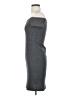 Express Solid Gray Casual Dress Size S - photo 5