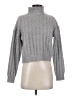 Aster Solid Gray Turtleneck Sweater Size S - photo 1