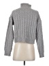 Aster Solid Gray Turtleneck Sweater Size S - photo 2
