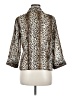 Jaipur Animal Print Gold 3/4 Sleeve Blouse Size M - photo 2