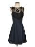 BCBGeneration 100% Polyester Hearts Black Cocktail Dress Size 4 - photo 1