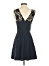 BCBGeneration 100% Polyester Hearts Black Cocktail Dress Size 4 - photo 2