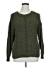 Emma's Expressions Maternity Tweed Green Pullover Sweater Size XL - photo 1