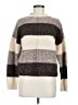 Central Park West Color Block Brown Pullover Sweater Size M - photo 1