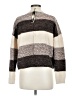 Central Park West Color Block Brown Pullover Sweater Size M - photo 2