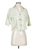 Zara Green 3/4 Sleeve Button-Down Shirt Size XS - photo 1