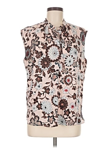 Ann Taylor LOFT Outlet Sleeveless Button-Down Shirt (view 1)