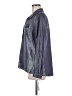 NY Collection Metallic Blue Long Sleeve Button-Down Shirt Size M - photo 5