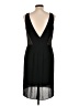 Ann Taylor 100% Polyester Solid Black Cocktail Dress Size 10 - photo 2