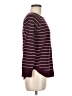Pink Clover Stripes Burgundy Pullover Sweater Size M - photo 4