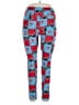 Lularoe Print Blue Leggings Size 1X (Tall & Curvy) - photo 1