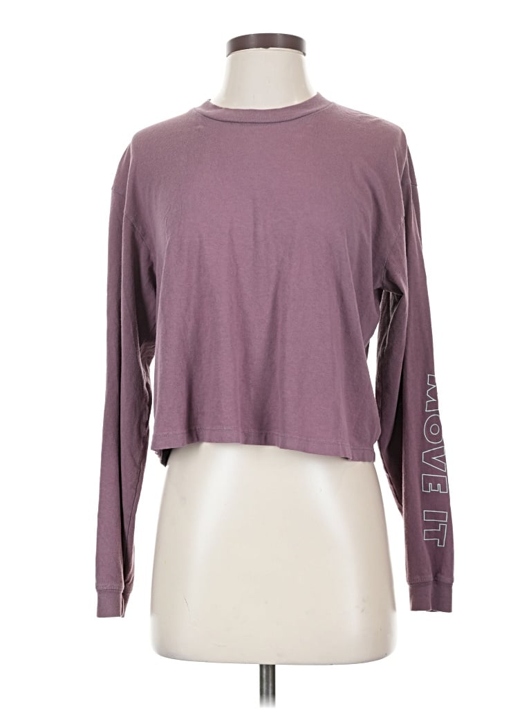 Pre-owned Mother Long Sleeve T-shirt In Purple