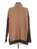 By Design Stripes Brown Turtleneck Sweater Size S - photo 2