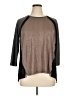 August Silk Metallic Brown Cardigan Size XL - photo 1