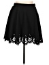 Unbranded Solid Black Casual Skirt Size L - photo 1