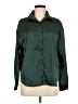 Shein 100% Polyester Solid Green Long Sleeve Blouse Size M - photo 1