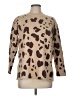 Ann Taylor LOFT Outlet Animal Print Brown Tan Pullover Sweater Size M - photo 1