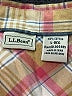 L.L.Bean 100% Cotton Plaid Tan Long Sleeve Button-Down Shirt Size L - photo 7