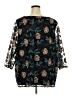 Catherines 100% Nylon Teal 3/4 Sleeve Blouse Size 4X - photo 2