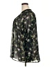 Liz Claiborne 100% Polyester Floral Black Long Sleeve Blouse Size 2X - photo 5