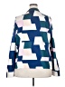 Unbranded 100% Polyester Color Block Blue Long Sleeve Blouse Size 2X - photo 2