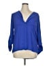 Hippie Rose 100% Polyester Blue 3/4 Sleeve Blouse Size XL - photo 1