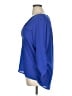 Hippie Rose 100% Polyester Blue 3/4 Sleeve Blouse Size XL - photo 5