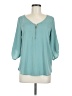 Tempted Teal 3/4 Sleeve Blouse Size M - photo 1