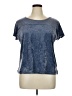 City Streets 100% Polyester Blue Short Sleeve Top Size XL - photo 1